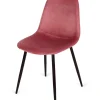 Pack 4 sillas modelo Córdoba tapizado Velvet Tela Rosa, 43 cm(ancho) 86 cm(altura) 55 cm(fondo)