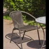 Pack 2 sillones terraza jardín Brasil-3 acero 78 cm(alto) 55 cm(ancho)64 cm(fondo)