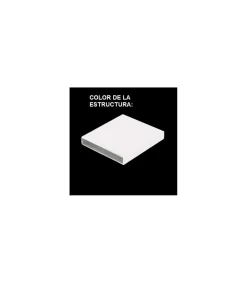 Pack 2 sillones terraza jardín Lerian aluminio blanco, 92cm(alto) 54cm(ancho) 82cm(fondo)