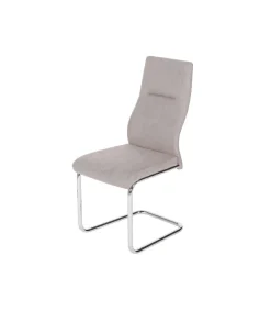 Pack de 4 sillas Alcalá tapizadas en beige. 99 cm (alto) 42 cm (ancho) 59 cm (fondo)