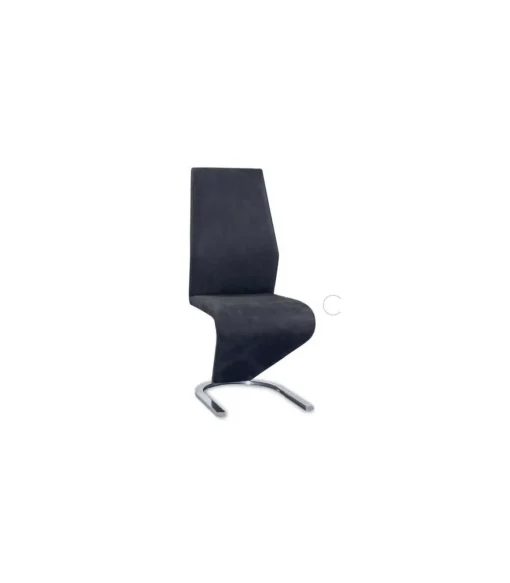 Pack de 2 sillas Alejandria acabado tela gris oscuro. 100 cm (alto) 45 cm (ancho) 43 cm (fondo)