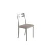 Pack de 4 sillas Clara acabado polipiel beige, 41 x 47 x 86 cm (largo x alto x ancho)