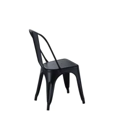 Pack de 4 sillas de comedor Tolix acabado negro, 45 x 45 x 85 cm (ancho x largo x alto)