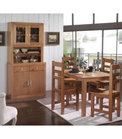 Pack de 2 sillas en Madera Maciza 98 cm(alto)42 cm(ancho)45 cm(largo)