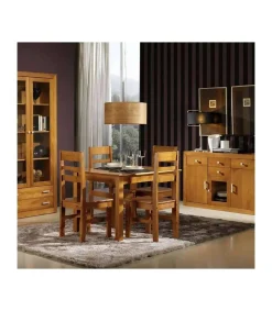 Pack de 2 sillas en Madera Maciza 98 cm(alto)42 cm(ancho)45 cm(largo)