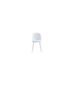 Pack de 4 sillas Happy para salón, cocina o terraza acabado blanco, 80cm(alto) 45cm(ancho) 55cm(fondo).