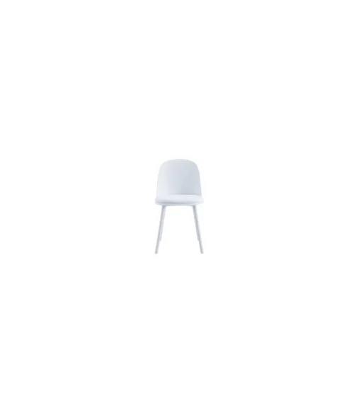 Pack de 4 sillas Happy para salón, cocina o terraza acabado blanco, 80cm(alto) 45cm(ancho) 55cm(fondo).