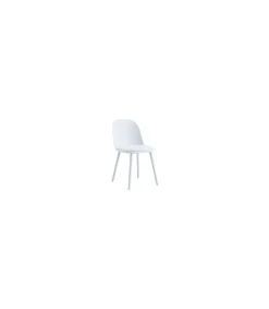 Pack de 4 sillas Happy para salón, cocina o terraza acabado blanco, 80cm(alto) 45cm(ancho) 55cm(fondo).