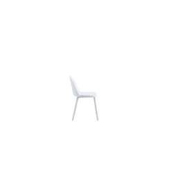 Pack de 4 sillas Happy para salón, cocina o terraza acabado blanco, 80cm(alto) 45cm(ancho) 55cm(fondo).