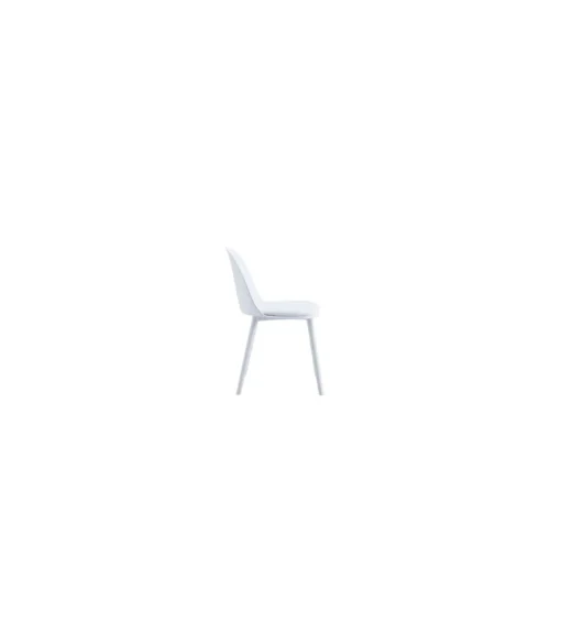 Pack de 4 sillas Happy para salón, cocina o terraza acabado blanco, 80cm(alto) 45cm(ancho) 55cm(fondo).