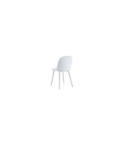 Pack de 4 sillas Happy para salón, cocina o terraza acabado blanco, 80cm(alto) 45cm(ancho) 55cm(fondo).