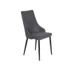 Pack de 4 sillas Imperial gris oscuro patas metal acabado gris oscuro, 94 cm (alto) 48 cm (ancho) 57 cm (fondo)