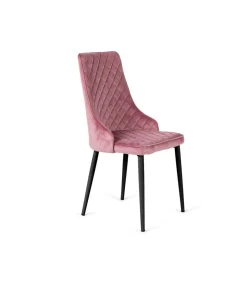 Pack de 4 sillas Imperial velvet Rosa 94 cm (alto) 48 cm (ancho) 57 cm (fondo)