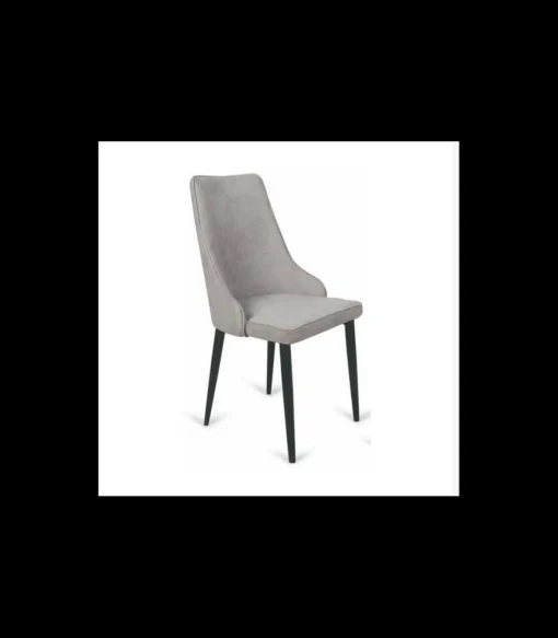Pack de 4 sillas Imperial Beige con patas metálicas acabado negro 94 cm (alto) 48 cm (ancho) 57 cm (fondo)