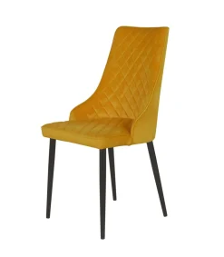 Pack de 4 sillas Imperial velvet dorado. 94 cm (alto) 48 cm (ancho) 57 cm (fondo)