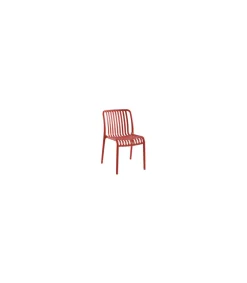 Pack de 4 sillas Ivone para salón, cocina o terraza acabado rojo, 80cm(alto) 46cm(ancho) 58cm(fondo).
