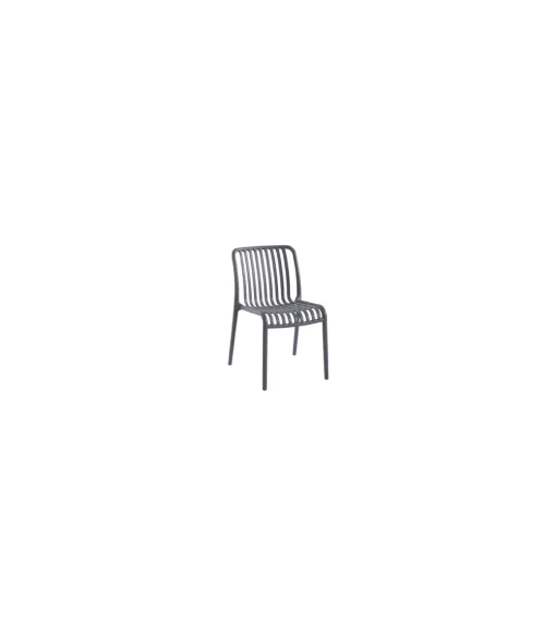 Pack de 4 sillas Ivone para salón, cocina o terraza acabado gris, 80cm(alto) 46cm(ancho) 58cm(fondo).