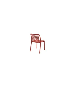 Pack de 4 sillas Ivone para salón, cocina o terraza acabado rojo, 80cm(alto) 46cm(ancho) 58cm(fondo).