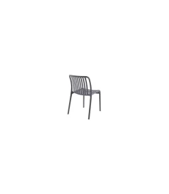 Pack de 4 sillas Ivone para salón, cocina o terraza acabado gris, 80cm(alto) 46cm(ancho) 58cm(fondo).