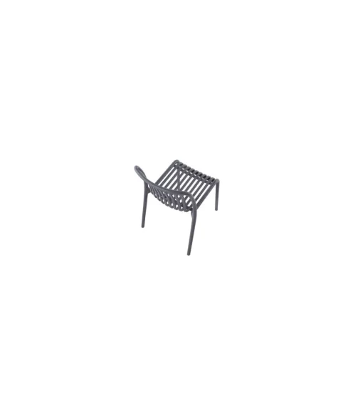 Pack de 4 sillas Ivone para salón, cocina o terraza acabado gris, 80cm(alto) 46cm(ancho) 58cm(fondo).
