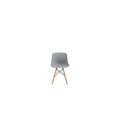 Pack de 4 sillas Jeff acabado gris, 46cm(ancho) 79cm(altura) 52cm(fondo)