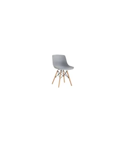 Pack de 4 sillas Jeff acabado gris, 46cm(ancho) 79cm(altura) 52cm(fondo)