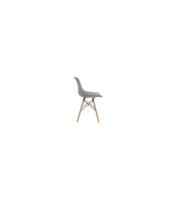 Pack de 4 sillas Jeff acabado gris, 46cm(ancho) 79cm(altura) 52cm(fondo)