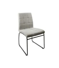 Pack de 2 sillas Lara tapizado beige, 85 cm (alto) 48 cm (ancho) 52 cm (fondo)