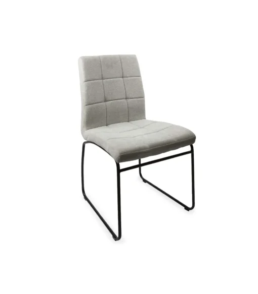 Pack de 2 sillas Lara tapizado beige, 85 cm (alto) 48 cm (ancho) 52 cm (fondo)