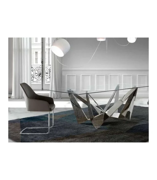 Pack de 2 sillas Lina en color gris topo 55 x 58 x 88/46 cm (largo x ancho x alto)