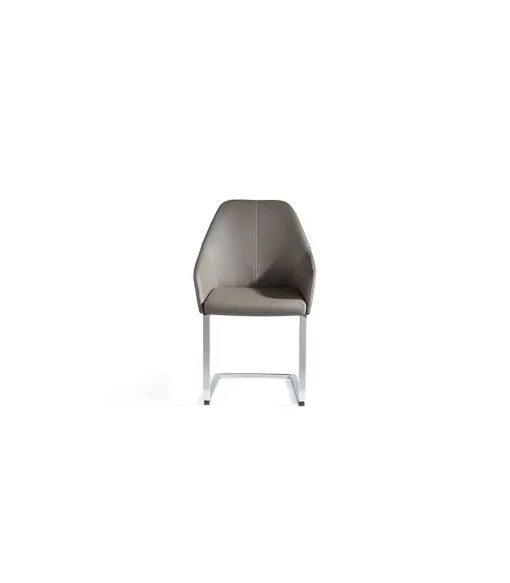 Pack de 2 sillas Lina en color gris topo 55 x 58 x 88/46 cm (largo x ancho x alto)