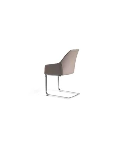 Pack de 2 sillas Lina en color gris topo 55 x 58 x 88/46 cm (largo x ancho x alto)
