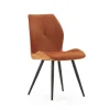 Pack de 2 sillas modelo Adara tapizado textil teja, 91cm(alto) 46cm(ancho) 62cm(largo)