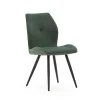 Pack de 2 sillas modelo Adara tapizado textil verde, 91cm(alto) 46cm(ancho) 62cm(largo)