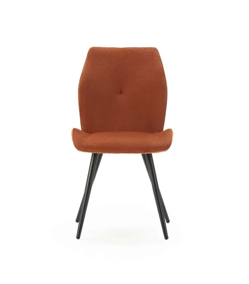 Pack de 2 sillas modelo Adara tapizado textil teja, 91cm(alto) 46cm(ancho) 62cm(largo)