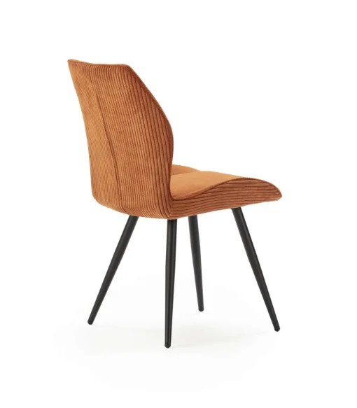 Pack de 2 sillas modelo Adara tapizado textil teja, 91cm(alto) 46cm(ancho) 62cm(largo)