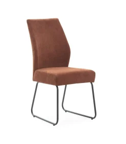 Pack de 4 sillas modelo Alicia tapizado textil teja, 97cm(alto) 45cm(ancho) 62cm(largo)