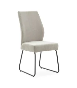 Pack de 4 sillas modelo Alicia tapizado textil piedra, 97cm(alto) 45cm(ancho) 62cm(largo)