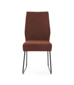 Pack de 4 sillas modelo Alicia tapizado textil teja, 97cm(alto) 45cm(ancho) 62cm(largo)