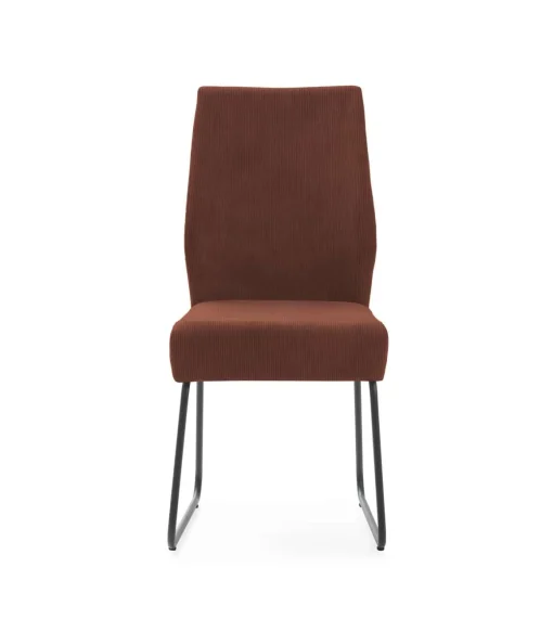 Pack de 4 sillas modelo Alicia tapizado textil teja, 97cm(alto) 45cm(ancho) 62cm(largo)