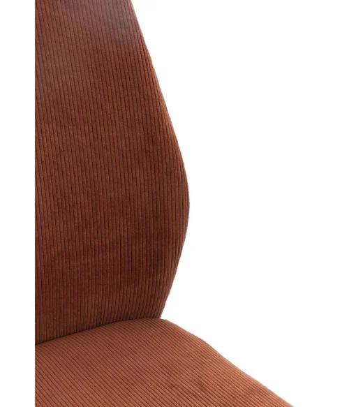 Pack de 4 sillas modelo Alicia tapizado textil teja, 97cm(alto) 45cm(ancho) 62cm(largo)
