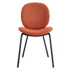Pack de 2 sillas modelo Coro tapizado textil teja, 81.5cm(alto) 45cm(ancho) 57.5cm(largo)