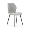 Pack de 4 sillas modelo Miño tapizado textil gris hielo, 85cm(alto) 47cm(ancho) 58cm(largo)