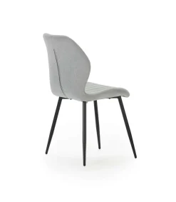 Pack de 4 sillas modelo Miño tapizado textil gris hielo, 85cm(alto) 47cm(ancho) 58cm(largo)