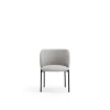 Pack de 2 sillas modelo Mogi tapizado en textil gris claro, 49/81cm (alto) 59cm (ancho) 56cm (largo)
