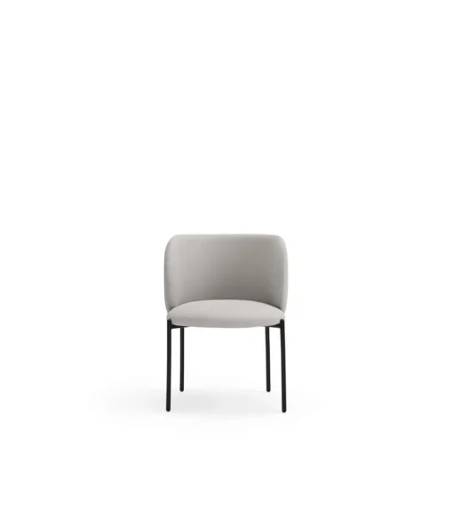 Pack de 2 sillas modelo Mogi tapizado en textil gris claro, 49/81cm (alto) 59cm (ancho) 56cm (largo)