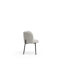 Pack de 2 sillas modelo Mogi tapizado en textil gris claro, 49/81cm (alto) 59cm (ancho) 56cm (largo)