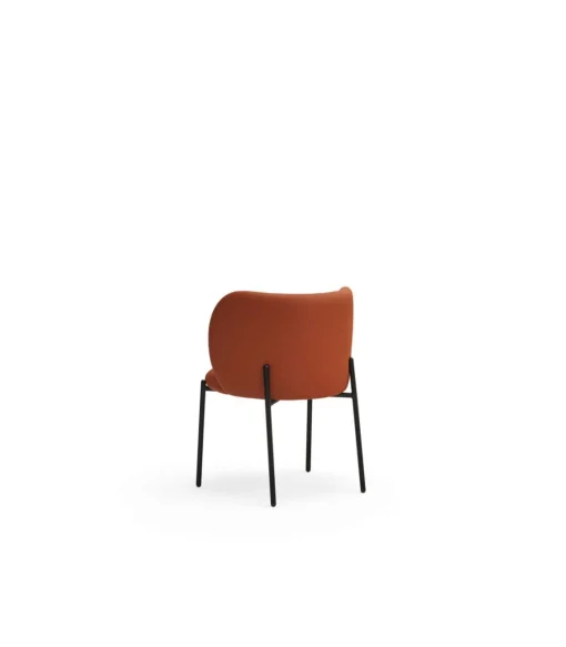 Pack de 2 sillas modelo Mogi tapizado en textil terracota, 49/81cm (alto) 59cm (ancho) 56cm (largo)
