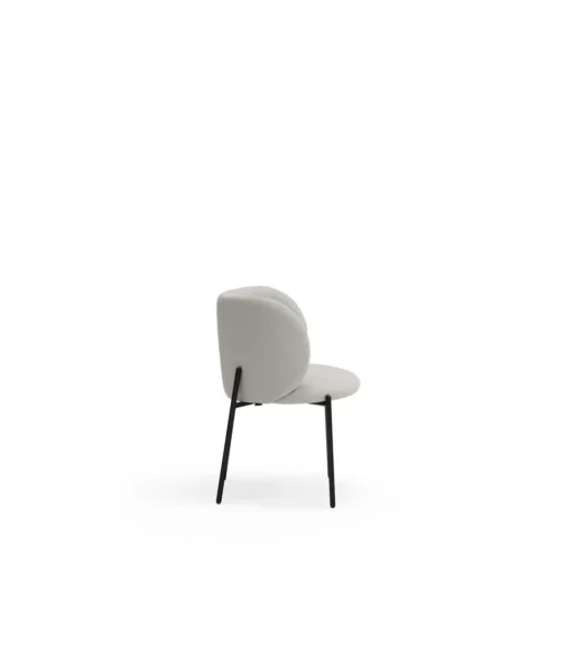 Pack de 2 sillas modelo Mogi tapizado en textil gris claro, 49/81cm (alto) 59cm (ancho) 56cm (largo)