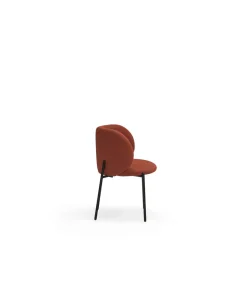 Pack de 2 sillas modelo Mogi tapizado en textil teja, 49/81cm (alto) 59cm (ancho) 56cm (largo)